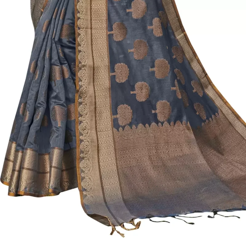 Woven Chanderi Cotton Silk Saree