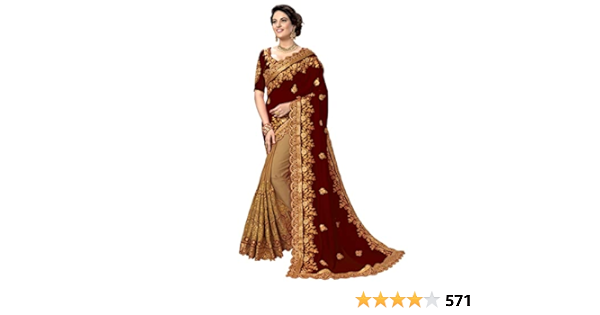 Women's Silk Heavy Embroidery Saree