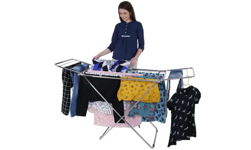 LiMETRO STEEL Stainless Steel Foldable Cloth Dryer Stand