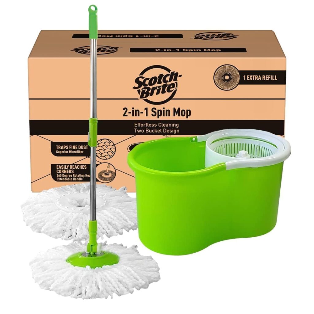 Scotch-Brite 2-in-1 Bucket Spin Mop