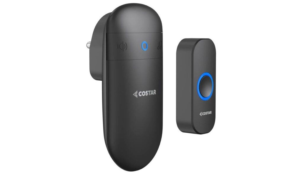 COSTAR Wireless Door Bell Kits Chime for Home Office with LED Light